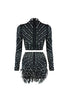 New Standard Stone and Pearl Top & Skirt SET